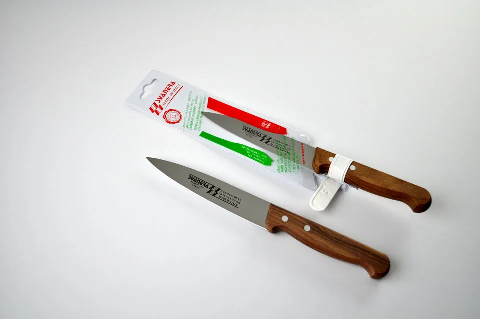 سكين تقطيع 14 سم مقبض خشبي SVN 6015