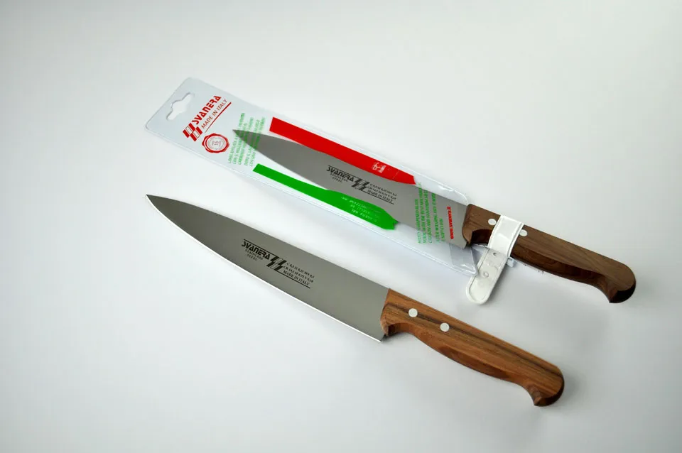 سكين تقطيع 20 سم مقبض خشبي SVN 6030