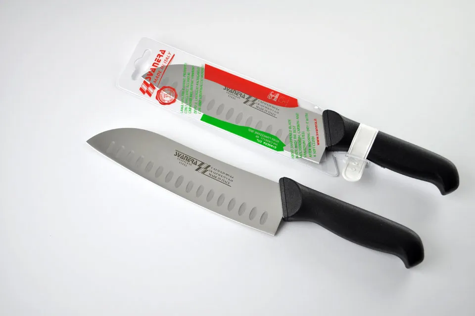 سكين شيف 19 سم مقبض أسود SVN 6575